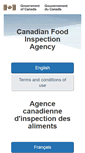 Mobile Screenshot of inspection.gc.ca